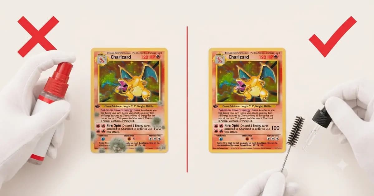 Mould on Pokémon cards: what to do, and what never to